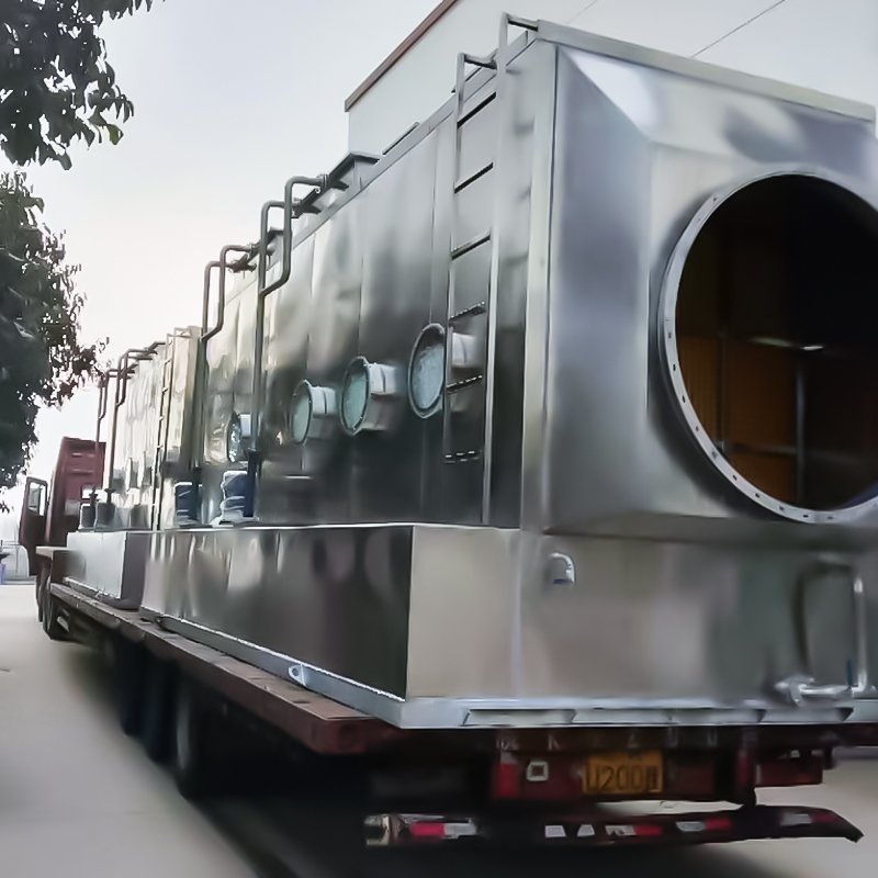 304 스테인레스 스틸 수평 스크러버 타워